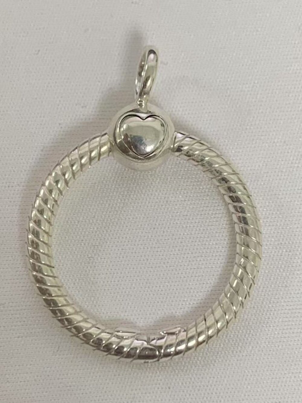 Pandora Moments Small O Pendant, S925 Silver Jewelry